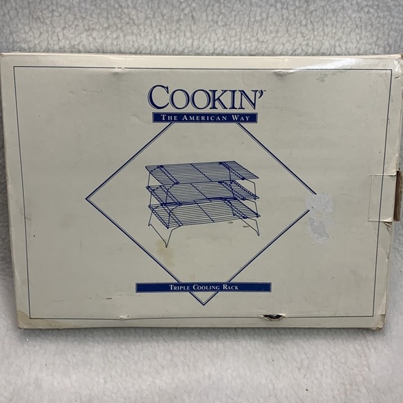 Cookin The American Way Triple stackable cooling racks vintage black used - Picture 11 of 12